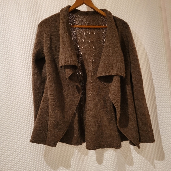 Flutter front wool cardigan - Picture 2 of 5